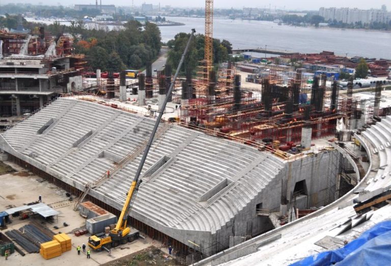 строительство стадиона Зенит-Арена